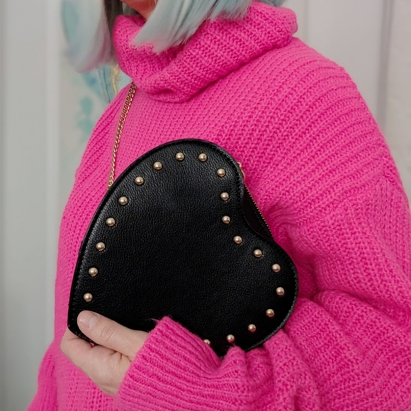 🍋 Leather heart purse 🖤 - Picture 2 of 13